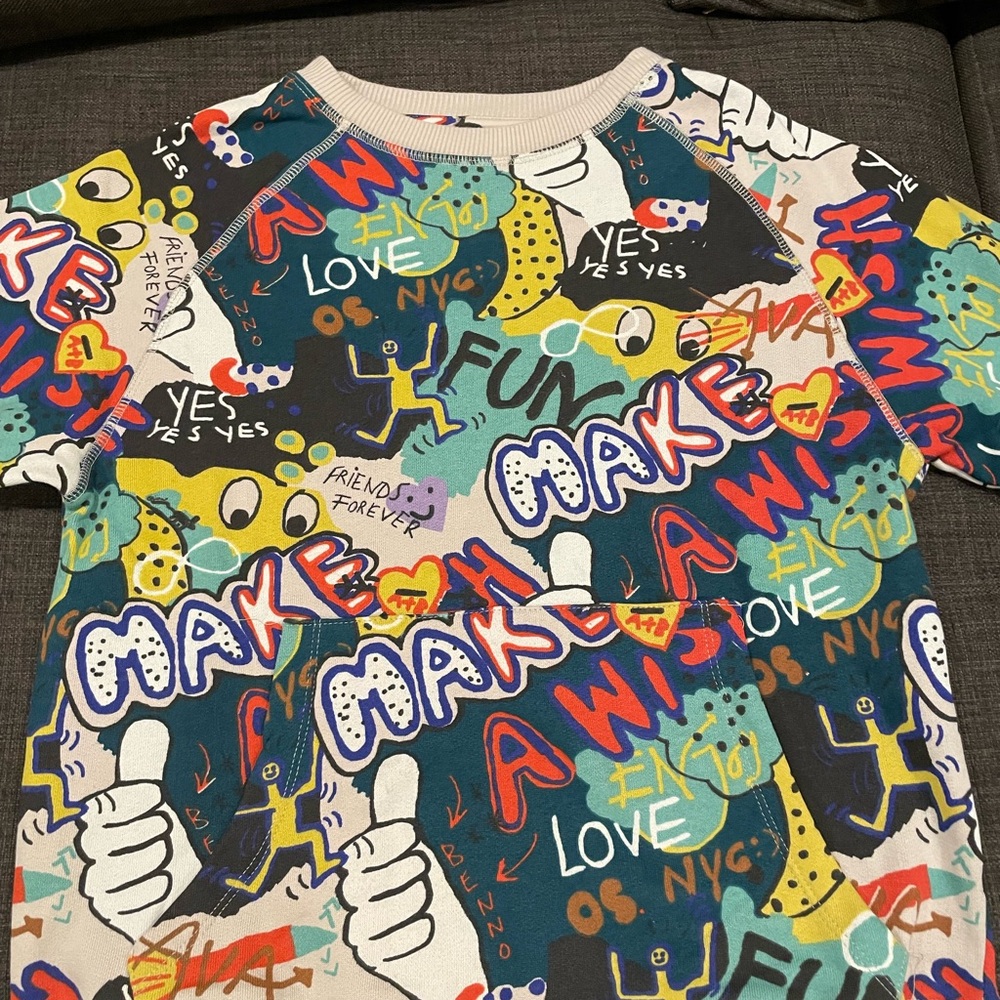 Naada Colorful Graphic Print Sweatshirt (new no tag; Never worn)